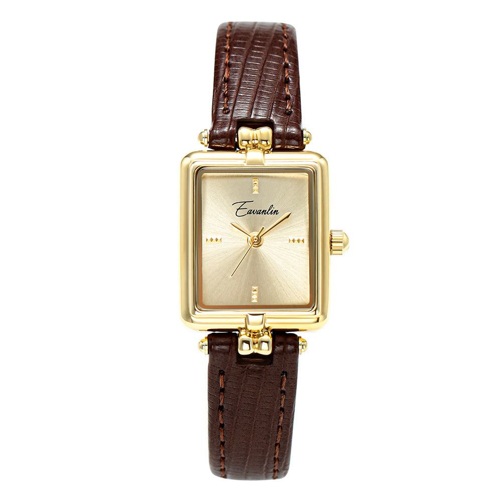Women's Retro Special Interest Light Luxury Small Square Watch